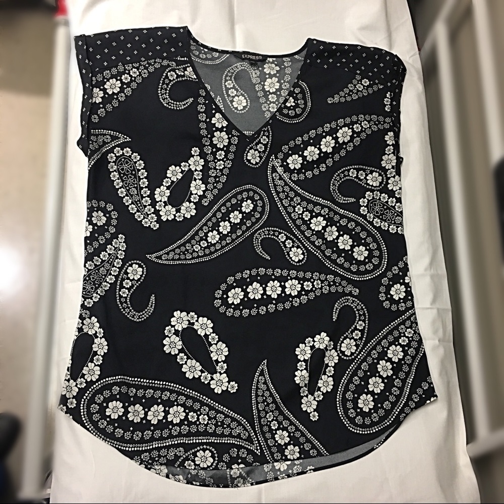 Express Silky Paisley Shirt Workwear